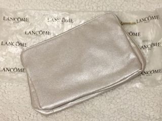 #23開學季  LANCÔME 化妝包 手拿包 小包 白