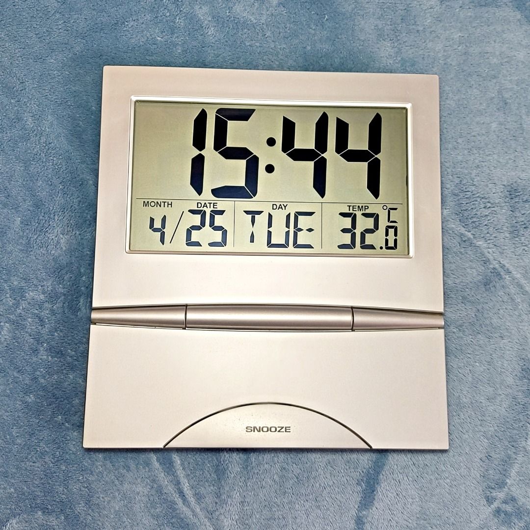 Large Digital Clocks with Alarm / for Wall or Table, Furniture & Home
