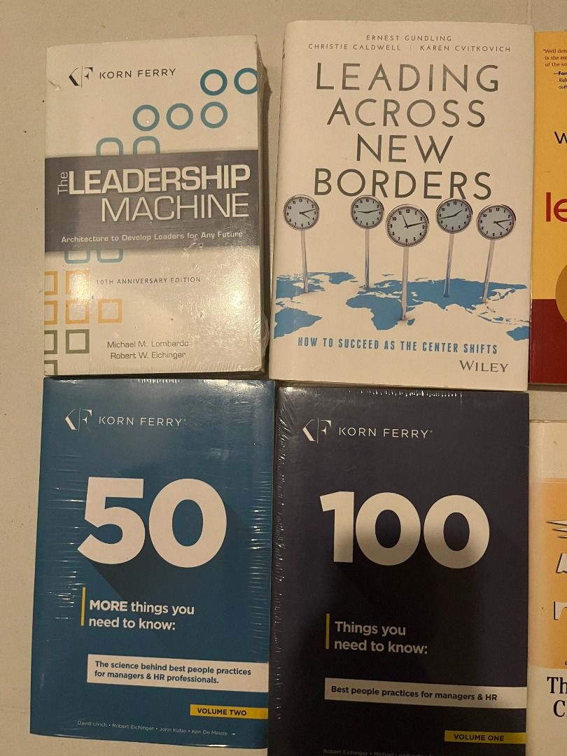 Leadership books, Speed of Trust, Covey, Korn Ferry (closed for now ...