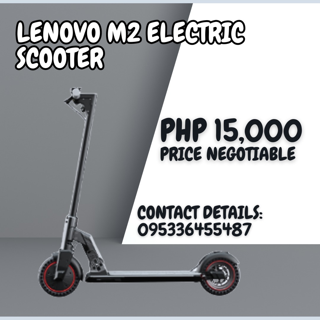 Lenovo M2 Electric Scooter (RUSH SALE), Sports Equipment, Sports