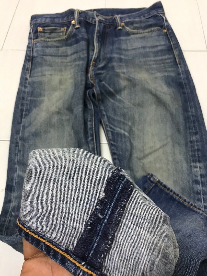Levis 513 sales selvedge