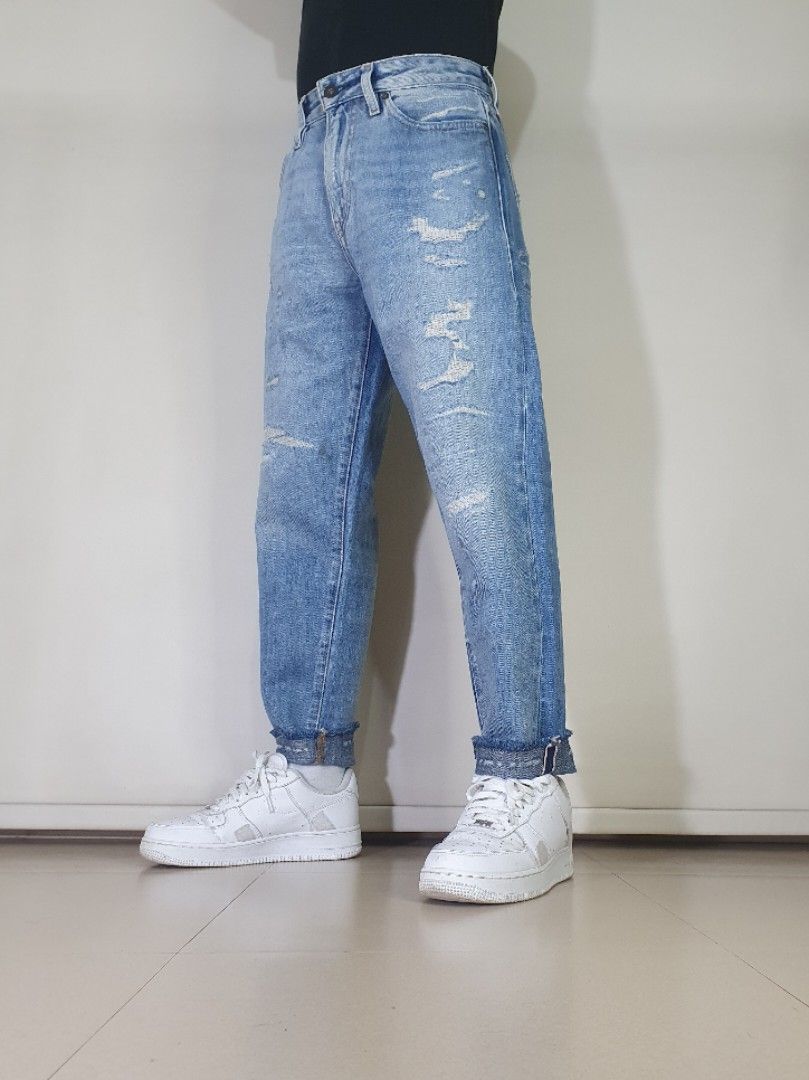 LEVIS MADE AND CRAFTED DRAFT WIDE TAPER SELVEDGE JEANS Men s Fashion Bottoms Jeans on Carousell