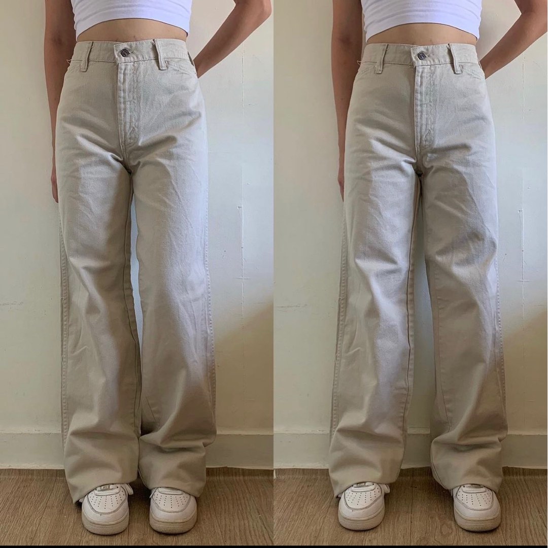 Levi's (off) Beige Pants size 30-32 womens, Women's Fashion, Bottoms, Other  Bottoms on Carousell