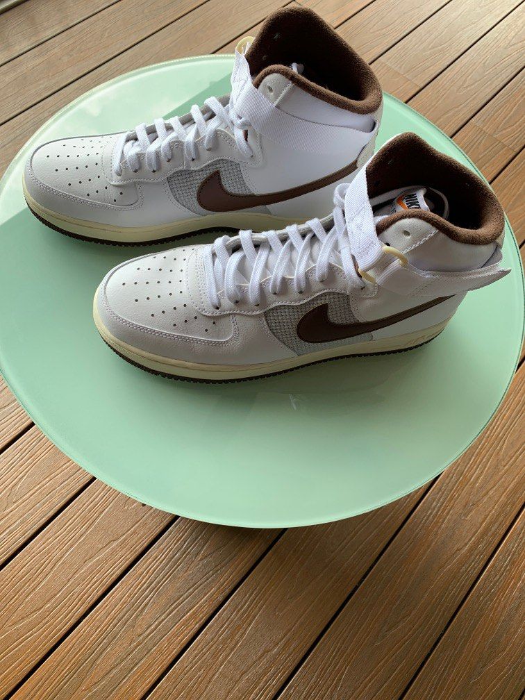 NIKE AIR FORCE 1 HIGH '07 LV8 VINTAGE - WHITE/ LTCHOCOLATE