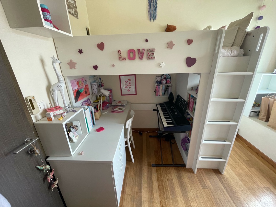 LOFT Bed Ikea Smastad, Furniture & Home Living, Furniture, Bed Frames