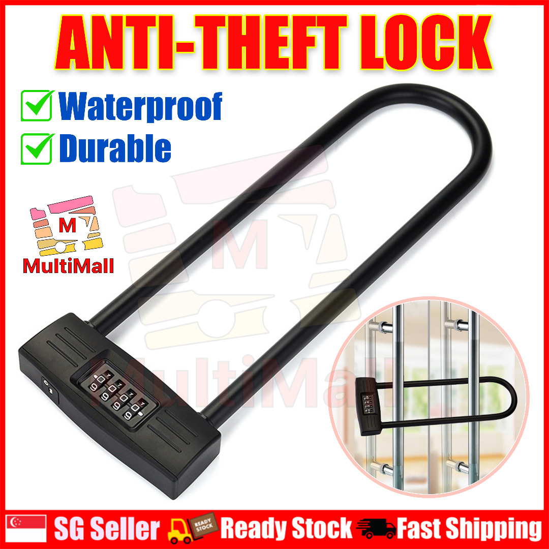 [LONG] Anti Theft Lock Stainless Steel Lock Lock Lock for Gate Lock for Bike Lock for