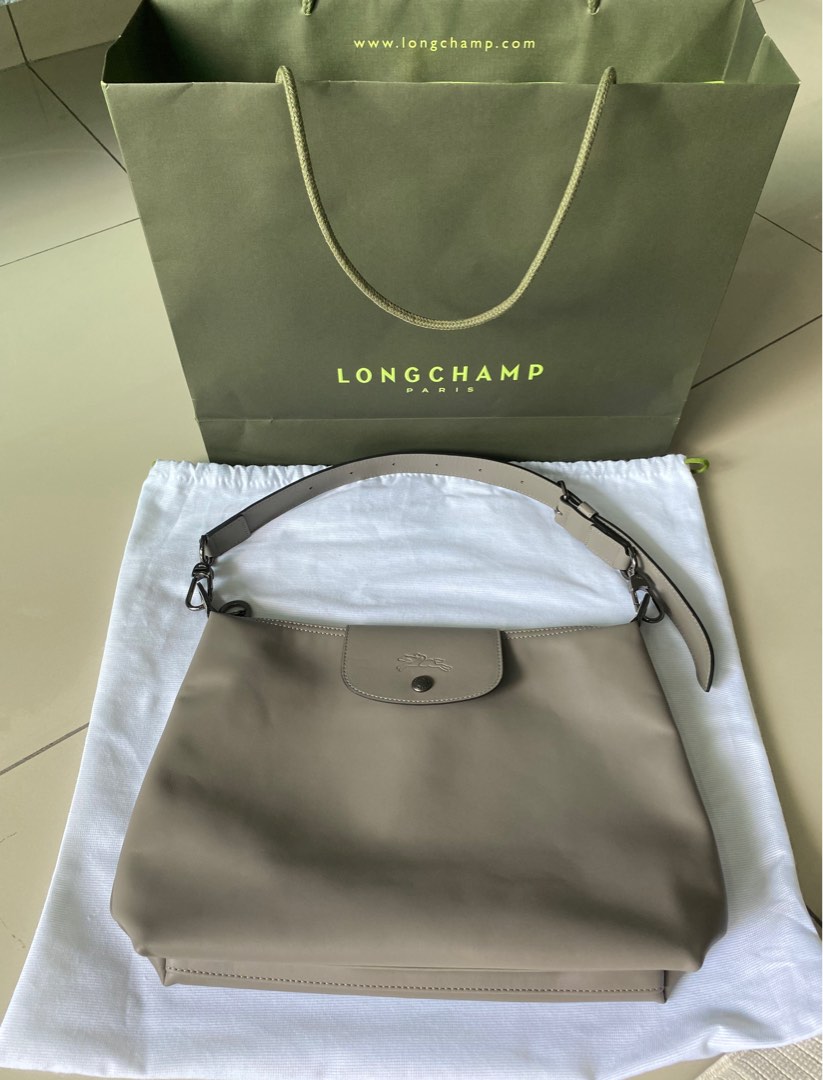 Longchamp LE PLIAGE XTRA Hobo bag M - Grey, Women's Fashion, Bags