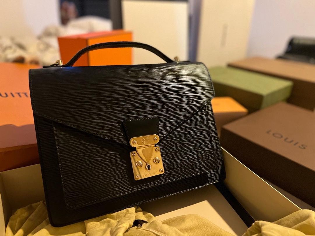 Authentic Louis Vuitton Epi Monceau Bag, Luxury, Bags & Wallets on Carousell