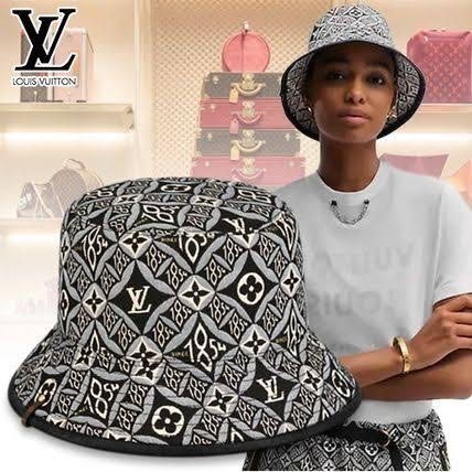 Louis Vuitton 21W Since 1854 Black Monogram Bucket Hat Fisherman Cap Medium  MB861051 ref.294082 - Joli Closet