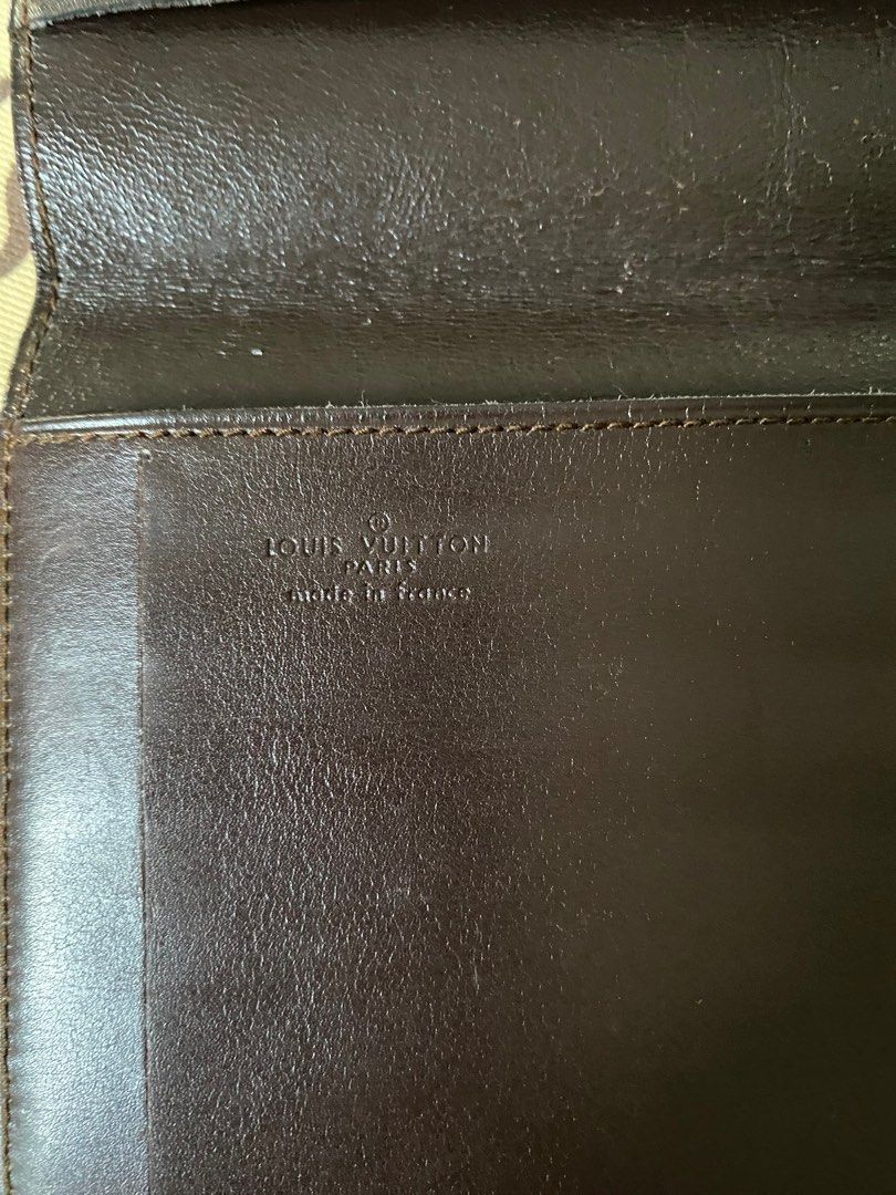 LOUIS VUITTON Monogram Wallet Bi-fold Bill Holder Browms Vintage 1987  Malletier