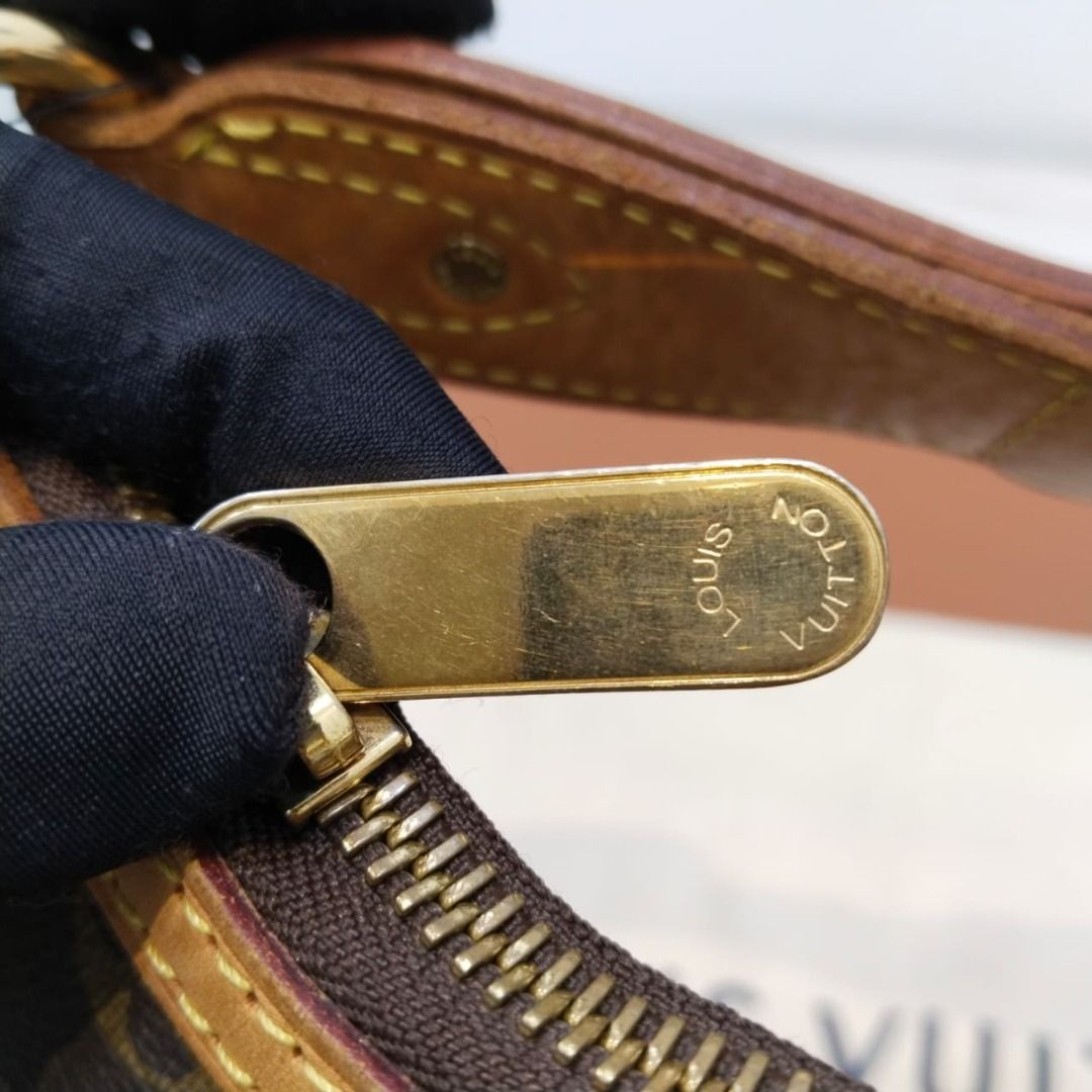 louis vuitton thames shoulder bag (ar3019) monogram canvas gold hardware,  with dust cover