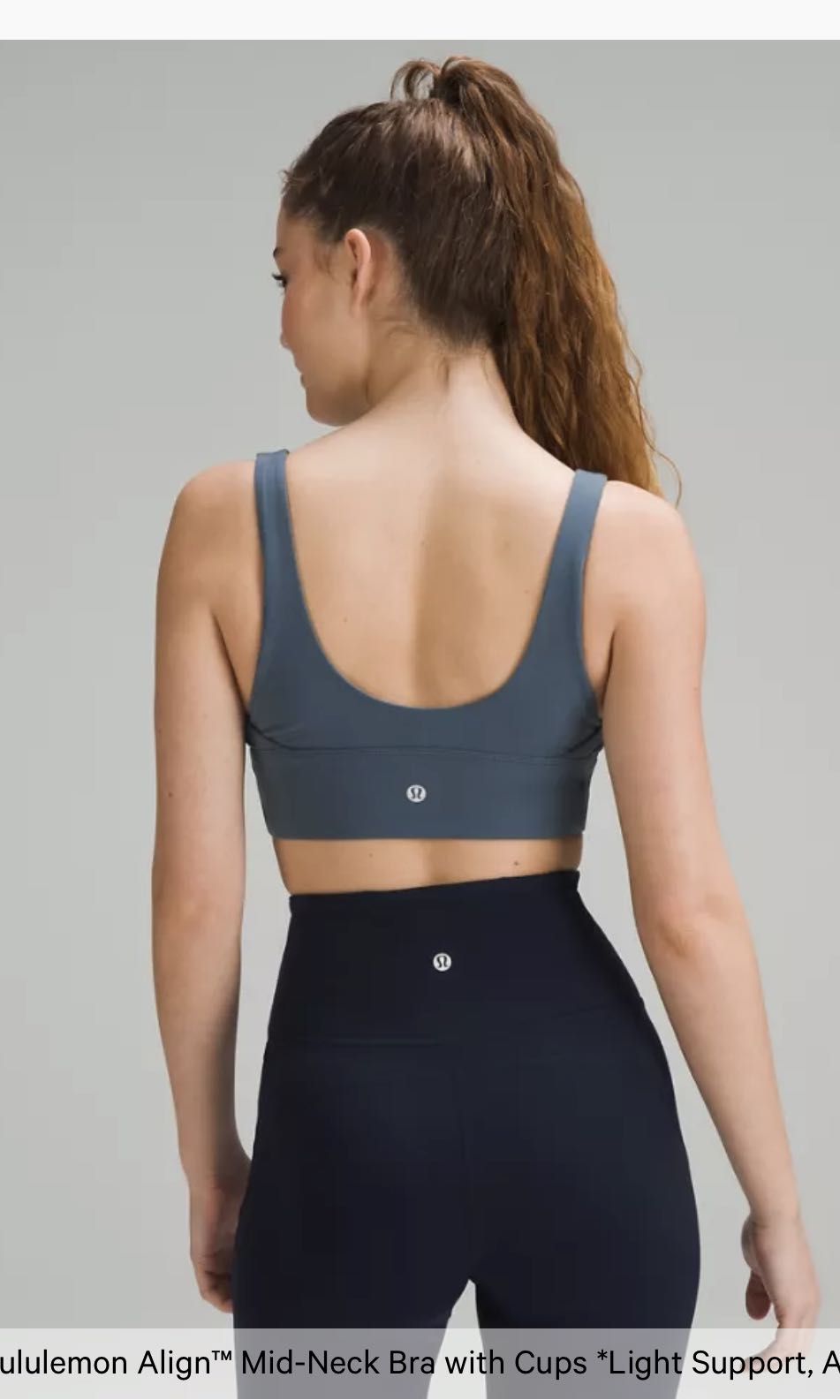 Lululemon BNWT In Alignment Straight Strap Bra - Ocean Air size 4, Women's  Fashion, Activewear on Carousell