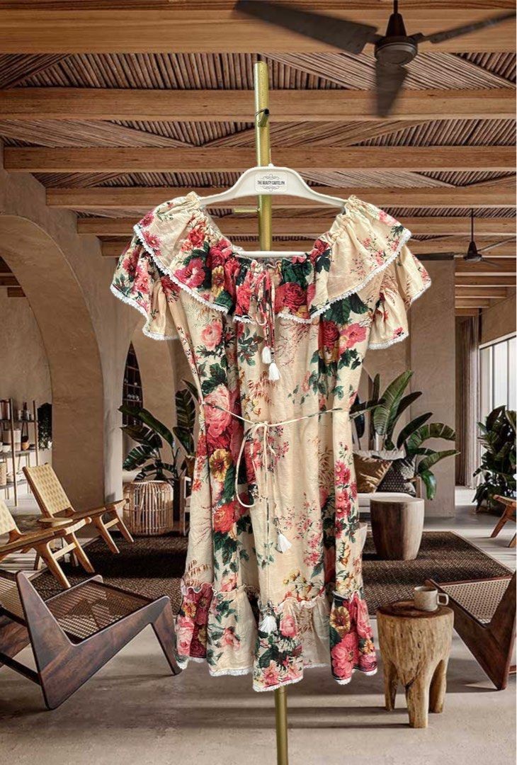 Zimmermann laelia frill tier short dress best sale