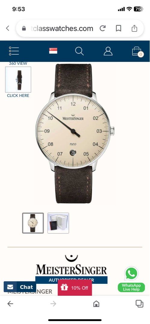 MeisterSinger Unique Watch, Luxury, Watches on Carousell