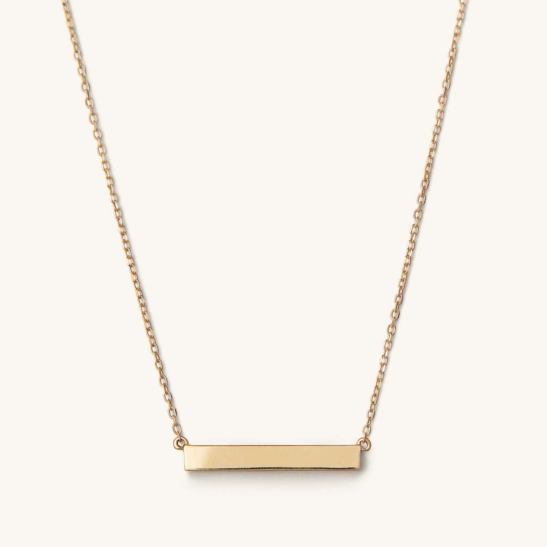 Mejuri gold bar necklace Clearance