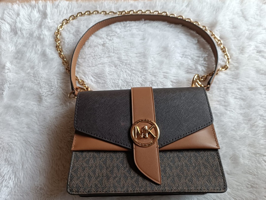 MICHAEL KORS GREENWICH Crossbody Bag Small Saffiano Leather IN Lavender  Mist Overview Unboxing 