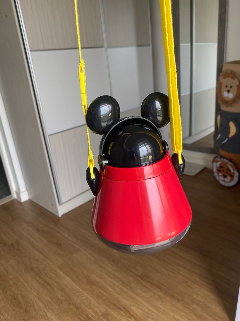 Mickey Mouse FlipTop Canteen Bottle with Buckle Strap, Babies & Kids