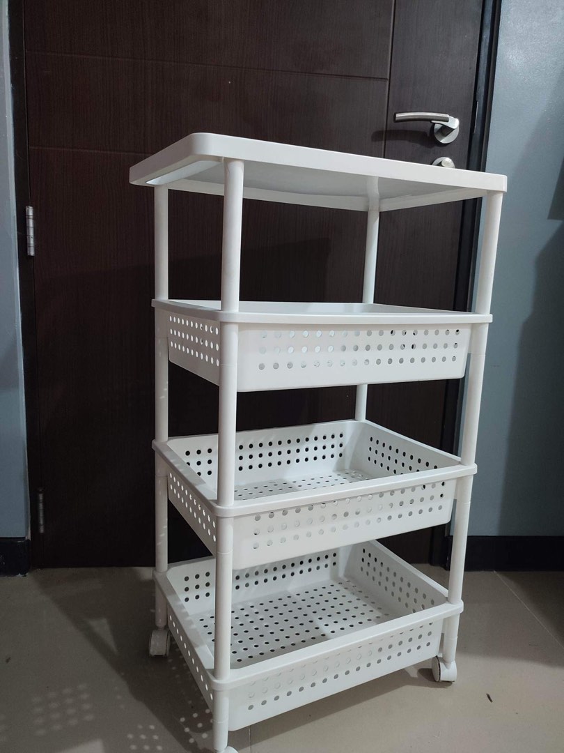 Minimalist Muji-inspired Multi-purpose Rack with wheels, Furniture ...