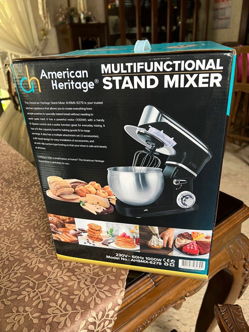 Multifunctional Stand Mixer (Category: Other Kitchen Appliances) located in Quezon City. Submitted by FullAndUnloading (Listing ID 1228509335, Image 3). Description: American Heritage Multifunctional Stand Mixer Brand New. Manufacturer guarantee..