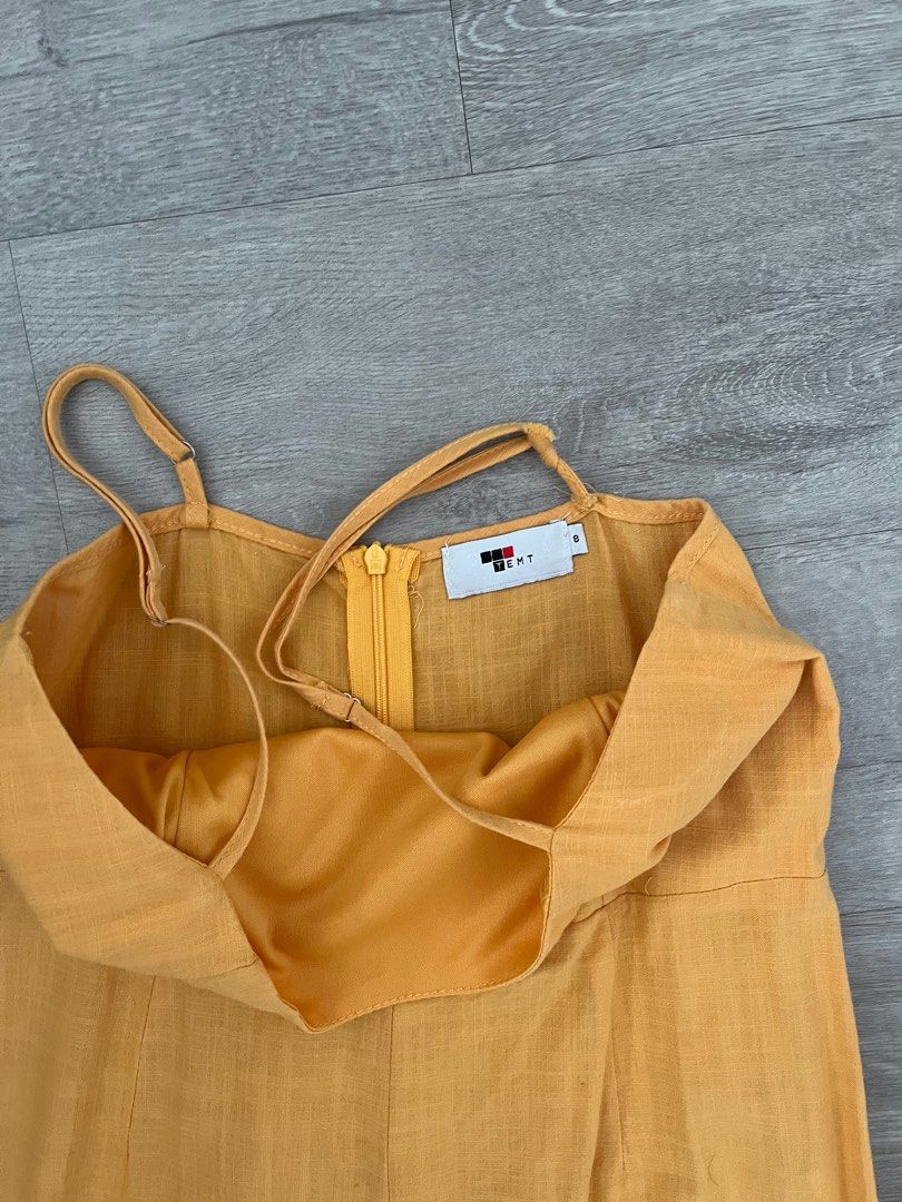 LUXURIOUS JUMPSUIT - MUSTARD main image 1