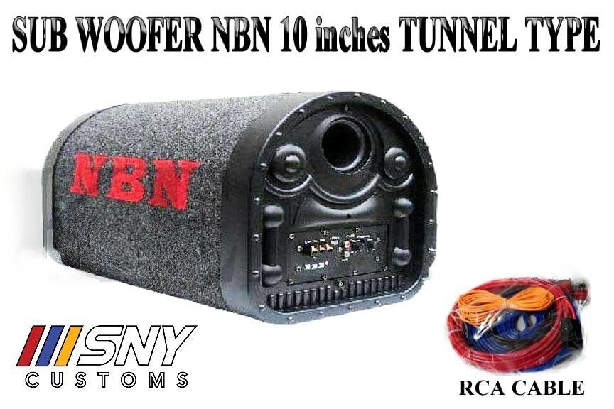 NBN 10 inch self amplified subwoofer sub orig wrnty loud High