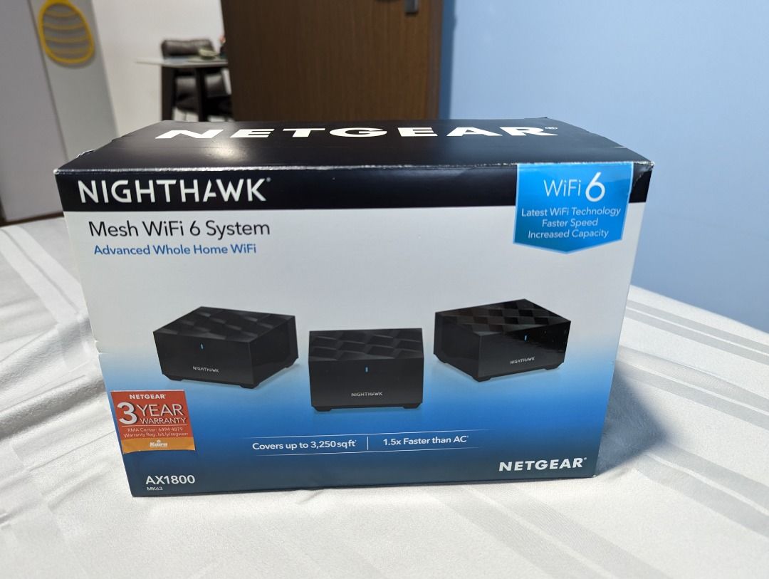 MK63 Nighthawk Mesh System with WiFi 6 3-Pack