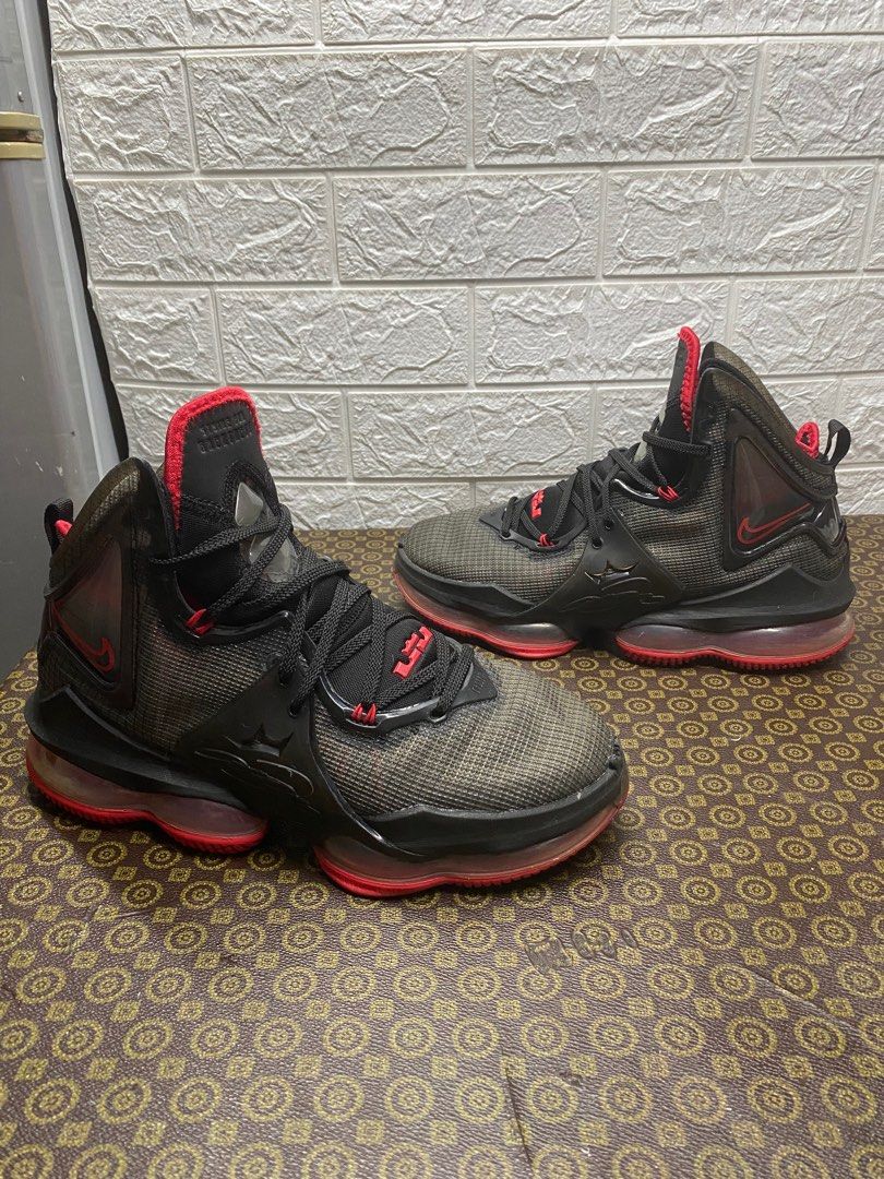 Nike LeBron 19 Bred Black University Red Men s Fashion Footwear