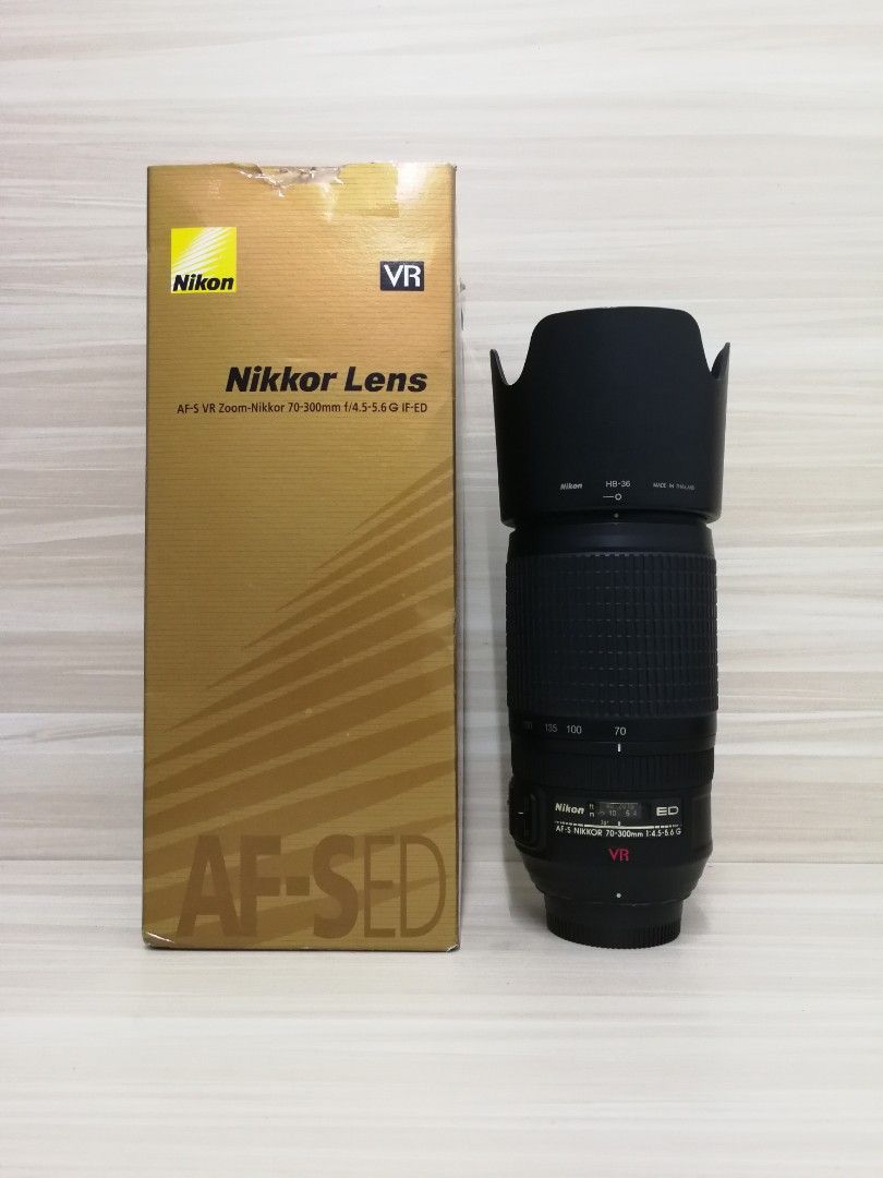 NIKON ニコン AF S NIKKOR 70 300mm f 4.5 5.6 G ED VR#2705 - カメラ