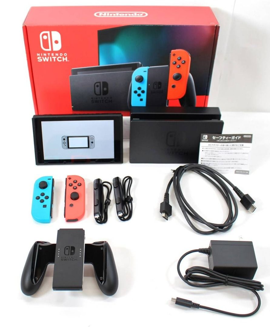 Nintendo任天堂Switch開關(霓虹藍/霓虹紅)HAD-S-KABAA, 電子遊戲, 電子