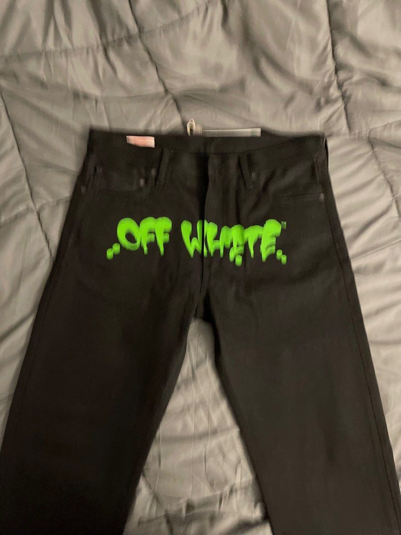 White graffiti 2024 jeans