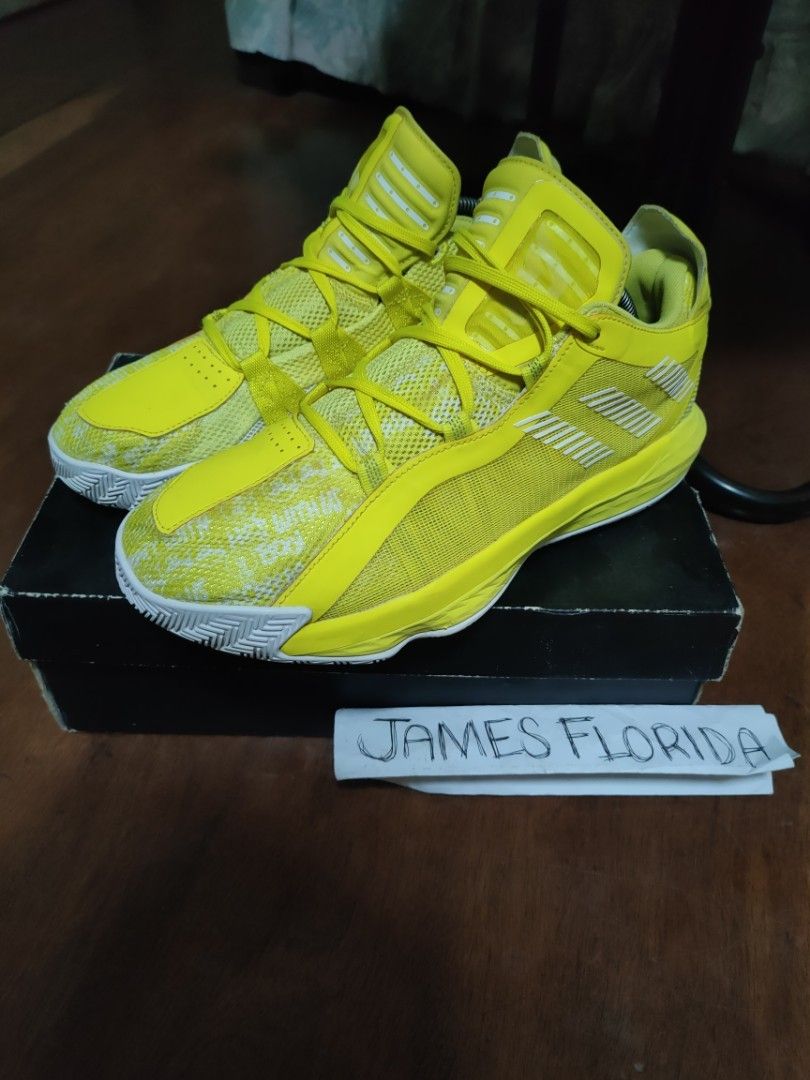 Original Adidas Dame 6 'Hecklers Pack' (Category: Sneakers) located in Lapu-Lapu City. Submitted by jamesflorida0007 (Listing ID 1228478966, Image 3). Description: Original adidas Dame 6 'Hecklers Pack' Shock Yellow (Damian Lillard Signature shoes) Size 9 fit sa 9.5 Original/Authentic In excellent condition Original/Authentic 💯 Check detailed pic to appreciate the shoes For 2,850 only firm❗(Free shipping door to door) ⚠️Money back if proven fake
