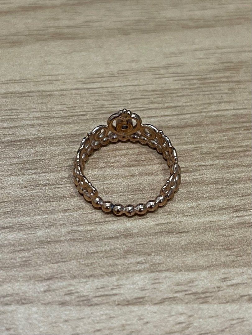 Gold pandora cheap princess ring