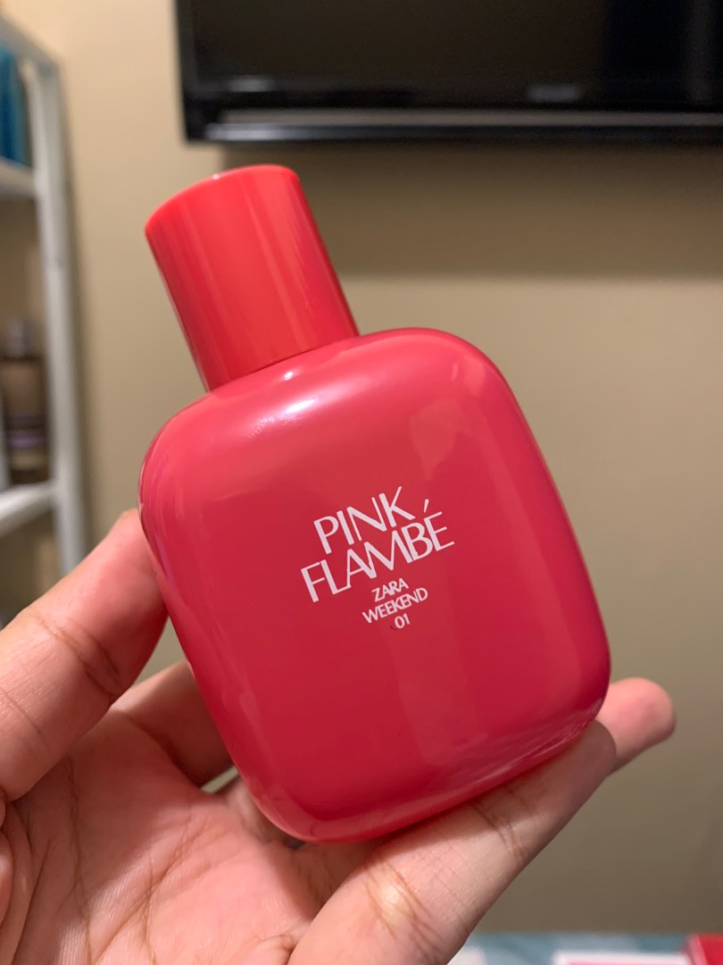 PARFUM ZARA PINK FLAMBE 90 ML, Kesehatan & Kecantikan, Parfum, Kuku ...