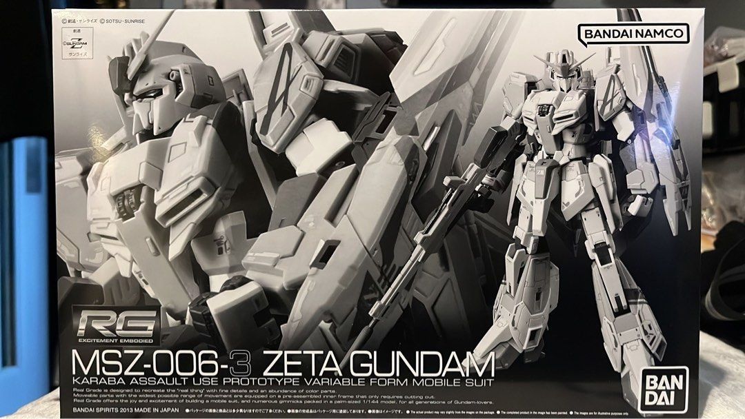 PB魂限全新未砌RG 1/144 Z Gundam zeta 3 MSZ-006-3 Z3 阿寶專用機real