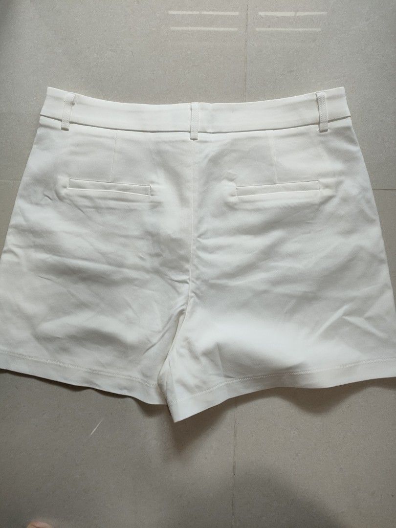 White smart clearance shorts