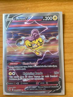 Raikou V Crown Zenith - Pokemon TCG Cards, Hobbies & Toys, Toys & Games on  Carousell