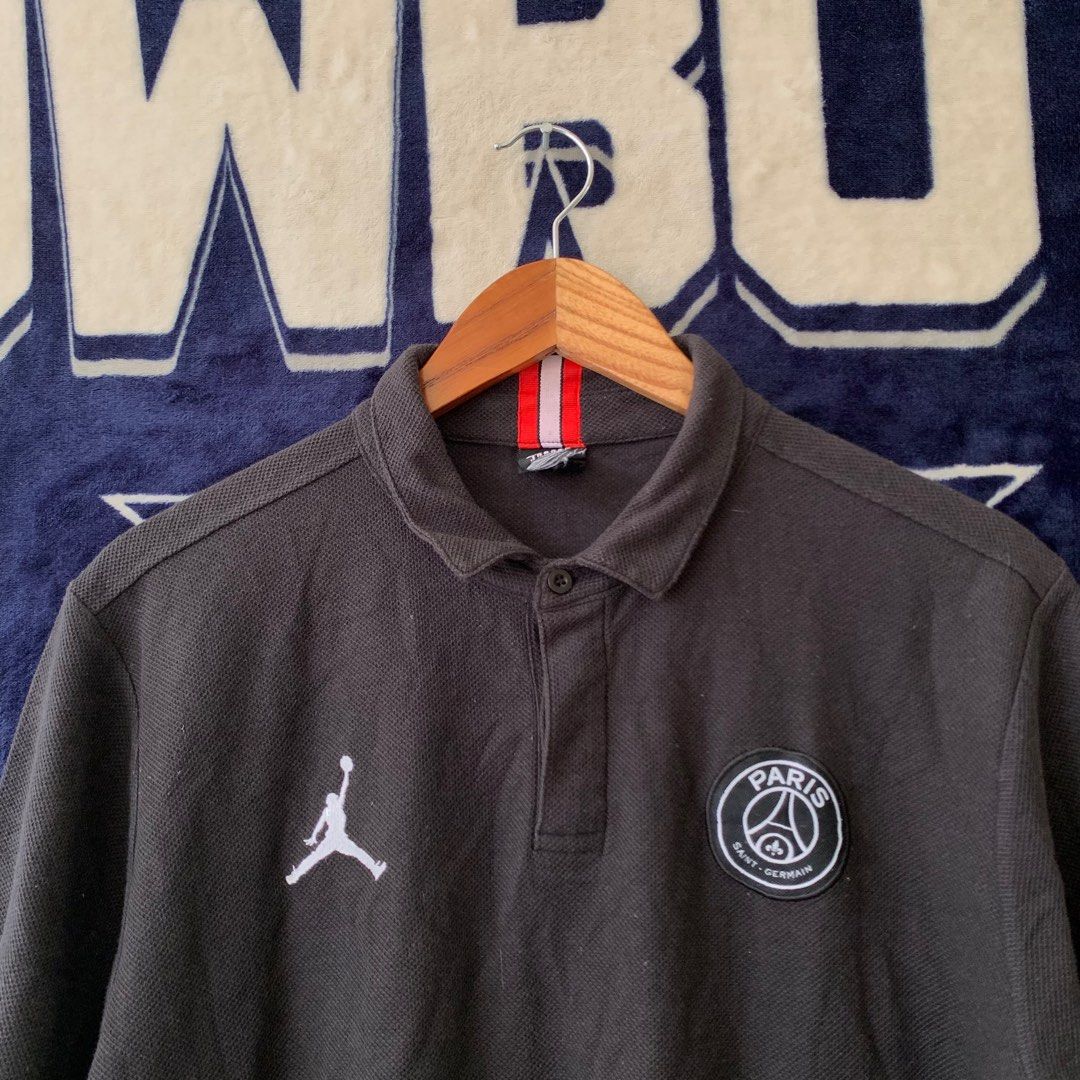jordan x psg taped polo