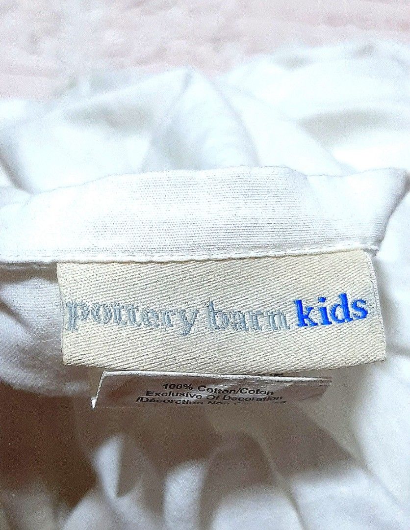 Pottery Barn♡Crib Bed Skirt (Category: Cots & Cribs) located in Bacoor. Submitted by shop_our_closet.ph (Listing ID 1228443194, Image 3). Description: ❥ Price is firm. No haggling. ➛Pottery Barn crib bed skirt in excellent condition. For newborn and up..