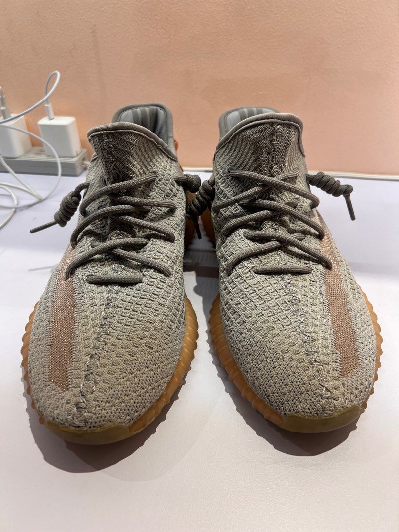 Pre-loved Yeezy 350 (Category: Sneakers) located in Paranaque City. Submitted by thirdys_locker (Listing ID 1228403288, Image 1). Description: personal used yeezy 350 in good condition. alight tail color fading and minimal heel drags only. with complete sole markings - “boost” and “adidas”. no more box. rfs - helping a friend. .
