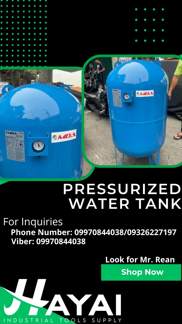 Pressurized Water Tank, Commercial & Industrial, Industrial Equipment