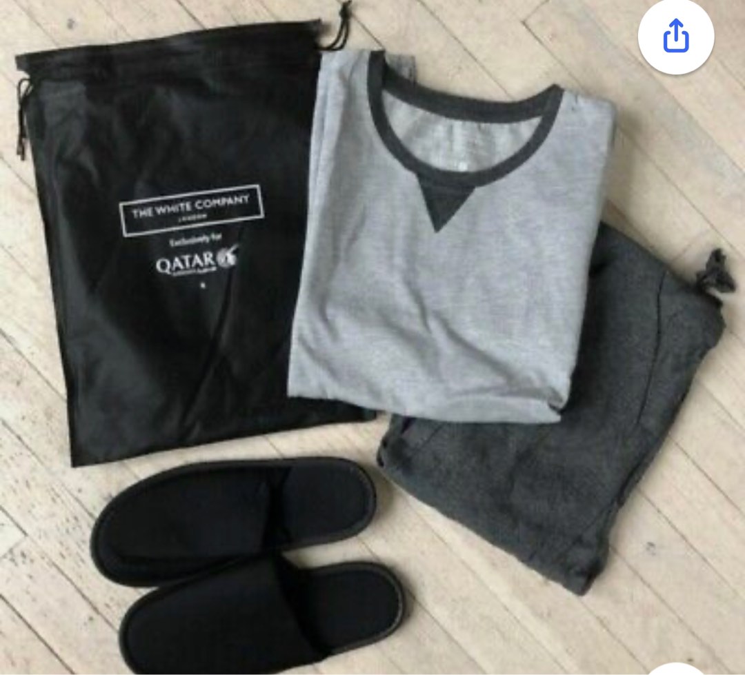 Qatar Business Class Pyjamas, Men's Fashion, Tops & Sets, Sleep and