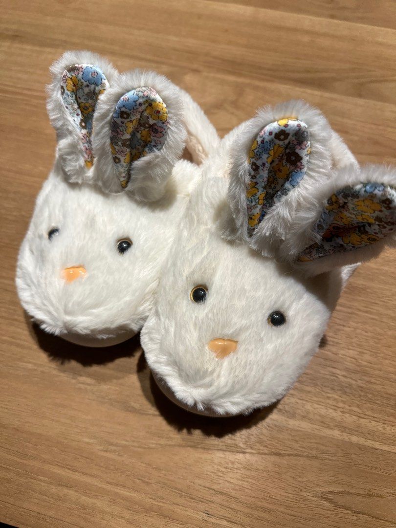 White rabbit slippers sale
