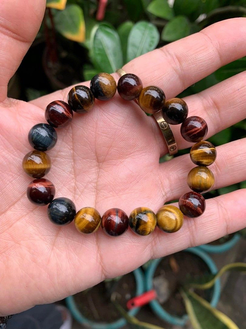 Rainbow Tiger Eyes Gemstone japan bracelet Women s Fashion