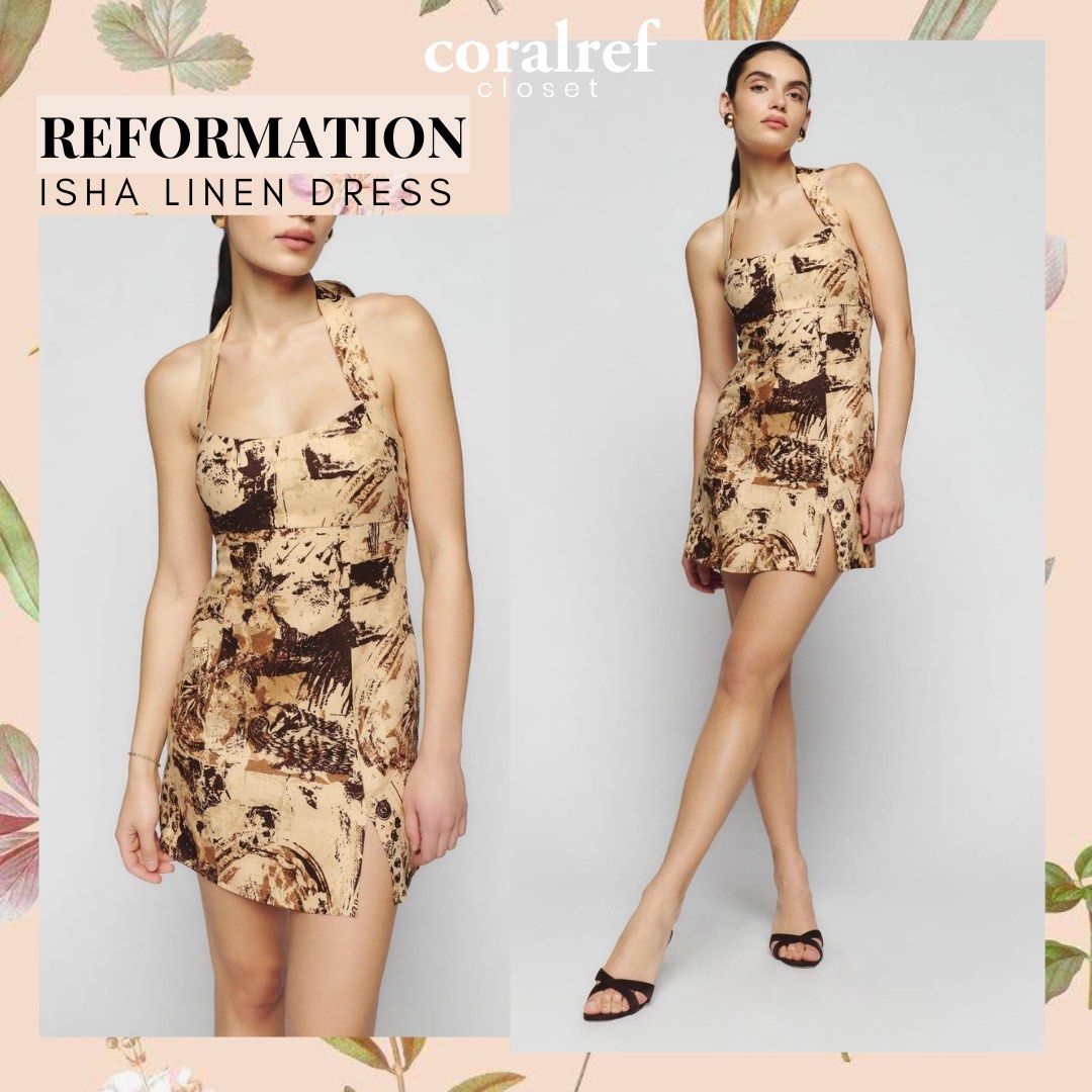Reformation halter dress cheap