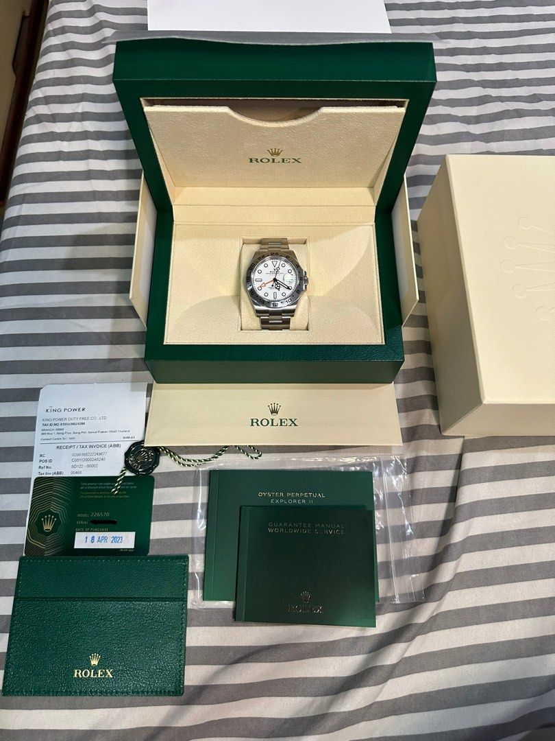 Rolex Explorer 2 White Polar Dial 2023 (Category: Luxury Watches) located in Kawit. Submitted by ronaldbalicuds (Listing ID 1228427406, Image 1). Description: For Sale Rolex Explorer 2 White Polar Dial Brandnew complete 2023 .