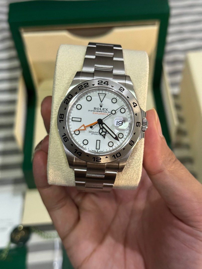 Rolex Explorer 2 White Polar Dial 2023 (Category: Luxury Watches) located in Kawit. Submitted by ronaldbalicuds (Listing ID 1228427406, Image 2). Description: For Sale Rolex Explorer 2 White Polar Dial Brandnew complete 2023 .