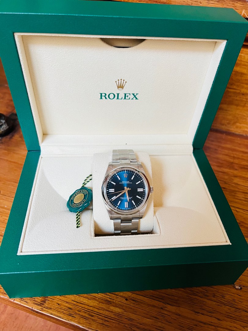 Rolex OP41 124300 Bright Blue Dial New 2023 model, Luxury, Watches on ...