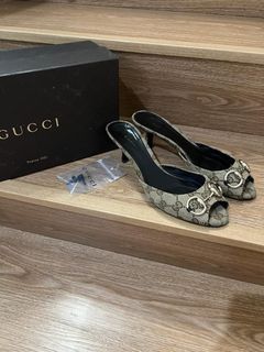 Sepatu Wanita Authentic Heels Shoes Gucci Sandal Size 38 Branded Original Preloved