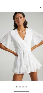 Showpo white playsuit