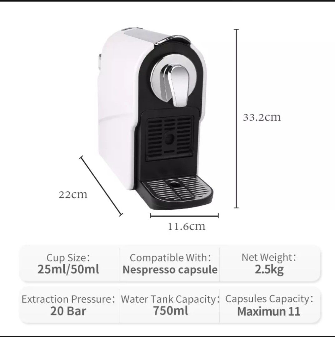 Simplus Capsule Coffee Machine (Free 29 capsules), TV & Home Appliances ...